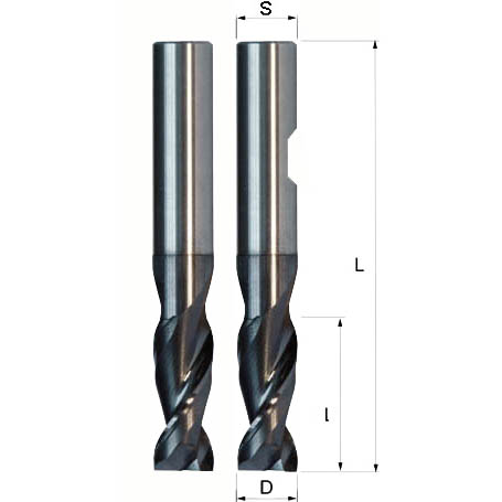 Fräser für die Aluminium Bearbeitung NEU TOP VHM Schaftfräser Ø 10,0 mm 